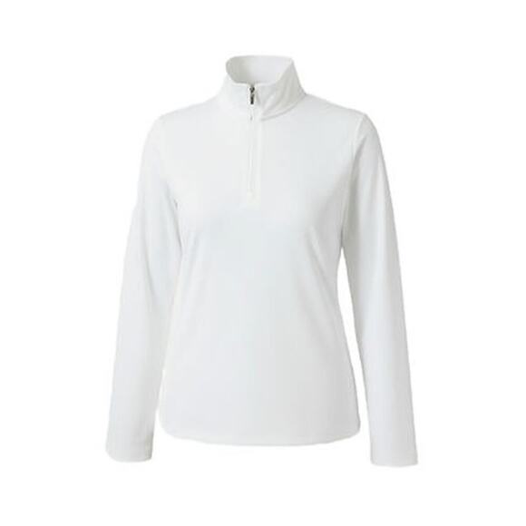 TUCKERNUCK SPORT White Performance Jersey Carver Quarter Zip Tee Size L NWT - Picture 8 of 8